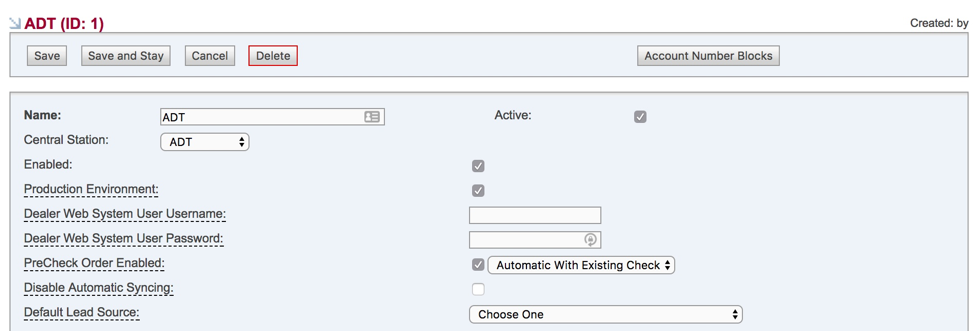 Credential Entry Form